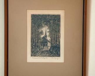 Framed artwork