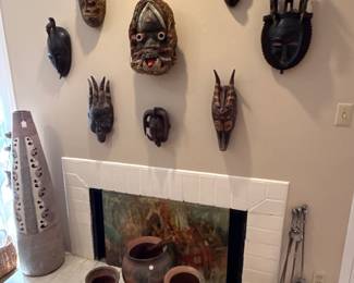 Wonderful African mask collection 