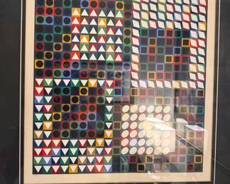 Victor Vasarely "Our MC" circa 1965 Signed