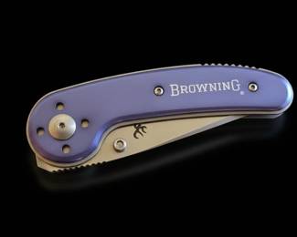 Browning Prism Folding Knife  Plum