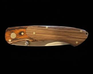Sarge Ranger TwoTone Wooden Liner Lock Knife