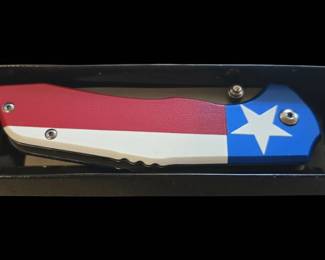 WarTech Texas Flag Assisted Opening Folding Knife
