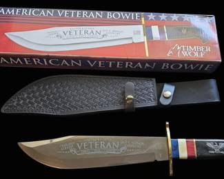Timber Wolf American Veteran Bowie Knife