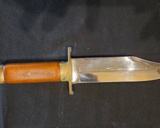 Vintage Bowie Knife with Wood Handle
