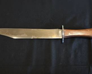 Vintage Bowie Knife with Wood Handle B