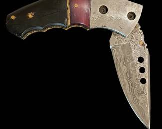 Damascus Steel Folding Karambit