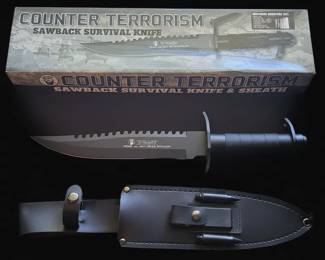 Counter Terrorism SR Sawback Survival Knife