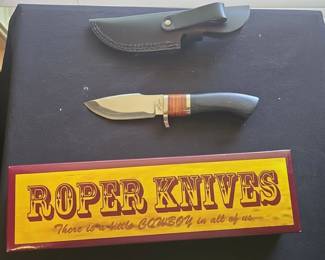 Roper Fixed Blade Zebrawood Knife