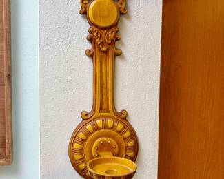 Two matching vintage candle holders