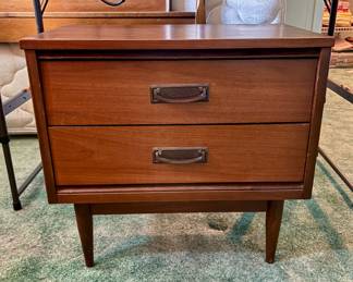 Mid Century Walnut Nightstand