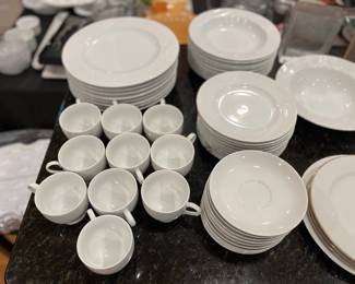 Full set white everyday china