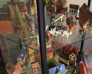 Miniature town sets. 387