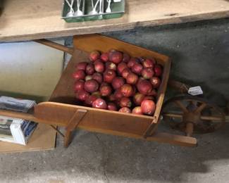 280.  Toy wheelbarrow with or without apples