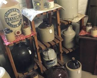 256. Assorted ceramic jugs
