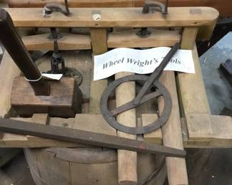 71.  Wheel wrights tools