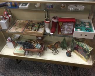 138.  Large collection of Christmas decorations