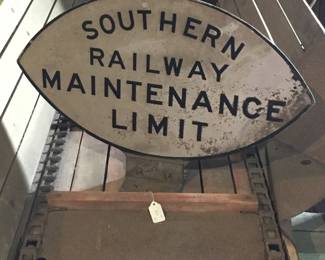 41.  Southern railway maintenance sign