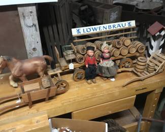 218.  Lowenbrau beer wagon