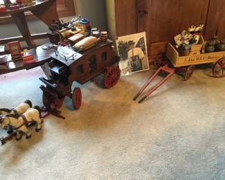 Wagons, horses 359