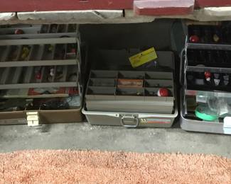 236.  Fishing tackle boxes