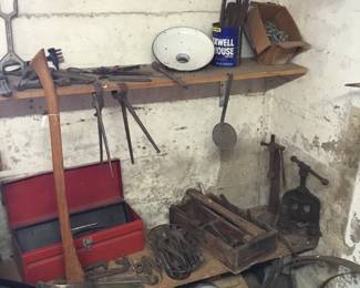 170.  Huge collection of antique tools