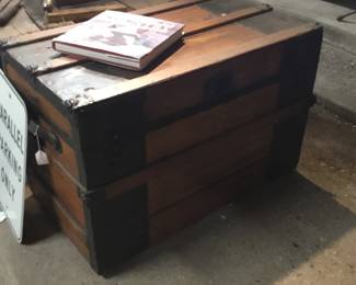 262.  Wooden immigrants chest