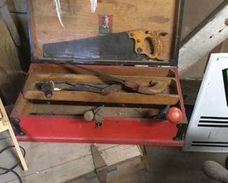 208.  Carpenter’s chest with tools