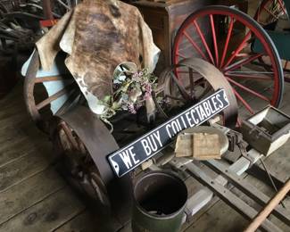 49.  Farm equipment, yard decorations
