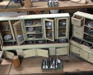 281.  Handmade wooden kitchen set