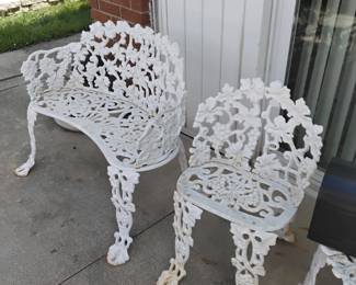 Iron patio furniture