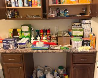 Just one of the areas with NEW products, cleaning products, detergent 
