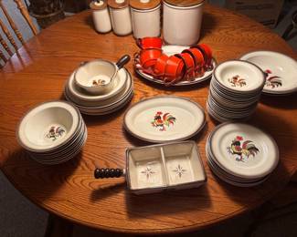 Rooster dish set