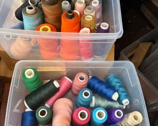 large spools of sewing thread ~ $3 each ~ 2 for $5