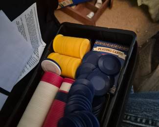 Poker Chips, Playing Cards