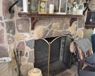 Fireplace Screen, Table Lamp