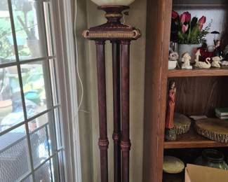 Triple Column Venetian Style Torchiere Lamp