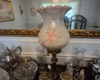 Table Lamps, Steins, Pottery, Glassware