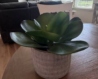 Artificial Succulent Arrangement in Woven Planter