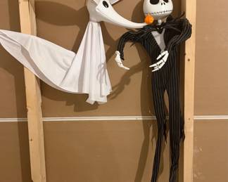Jack Skellington and Zero Hanging Halloween Decorations