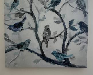 Bluebird Silhouette I Premium Gallery Wrapped Canvas
