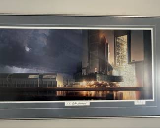 Attila Hejja "A Night Journey" Space Shuttle Print