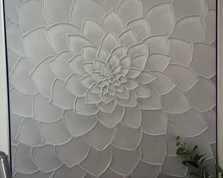 Textured Impasto Floral Canvas Art
