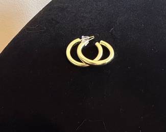 Gold-Toned Hoop Earrings