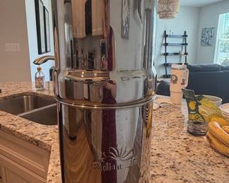 Radiant Life Stainless Steel Gravity Countertop Water Filter