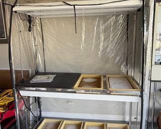 Indoor Grow Tent Kit with Grow Lights and Trays