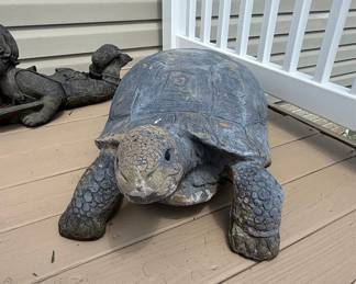 Large Realistic Tortoise Garden Statue