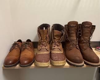 Footwear Collection: Wingtip Oxfords, Duck Boots, and Work Boots