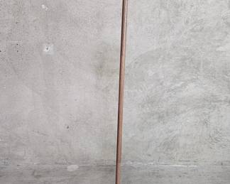 063 Lot 587 Missionstyle stained glass torchiere floor lamp