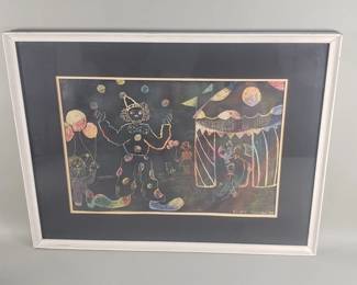 Lot 89 Ellen Thiem lithograph under glass