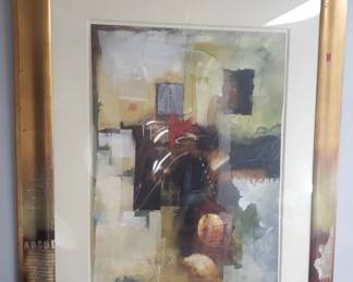 Lot 318 Abstract mixed media